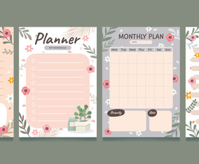 Spring Journal Vector Spring Journal Template