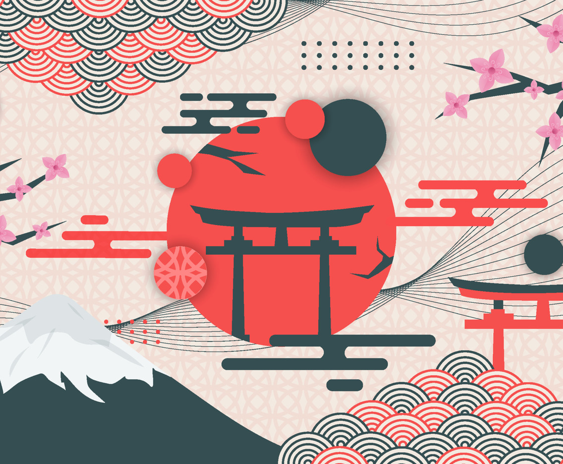 Background of Japanese Style Element