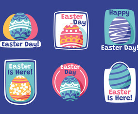 Happy Easter Sticker Collection