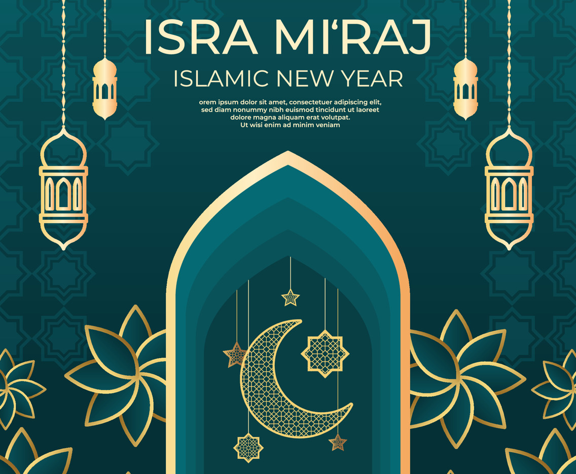Isra Miraj Islamic New Year Background