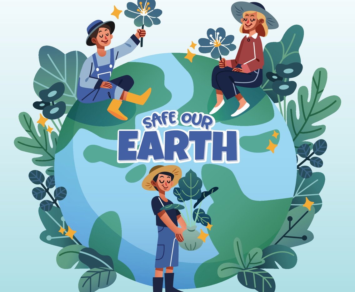 Men And Women Grow Plants To Celebrate Earth Day