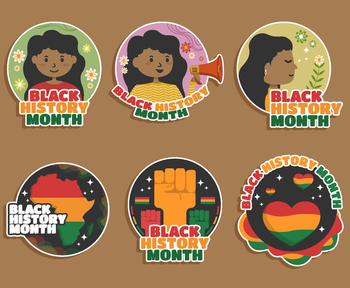 Black History Month Sticker Set