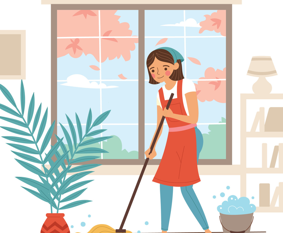 Cleaning The House During Spring