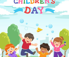 Free happy children s day - Vector Art