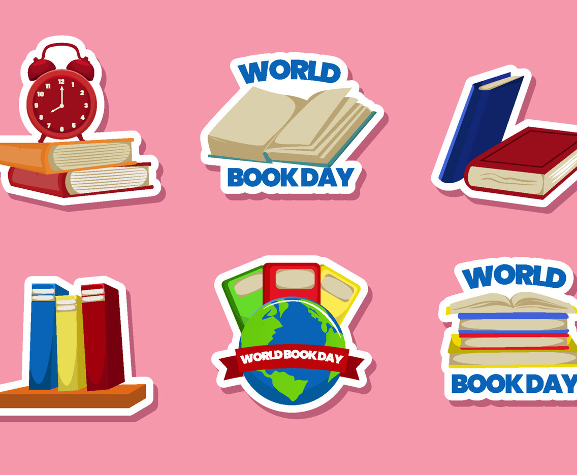 Cute Sticker Collection of World Book Day