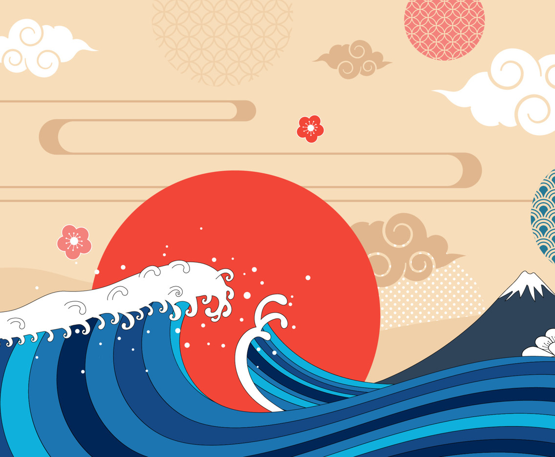 Japanese Style Element Background