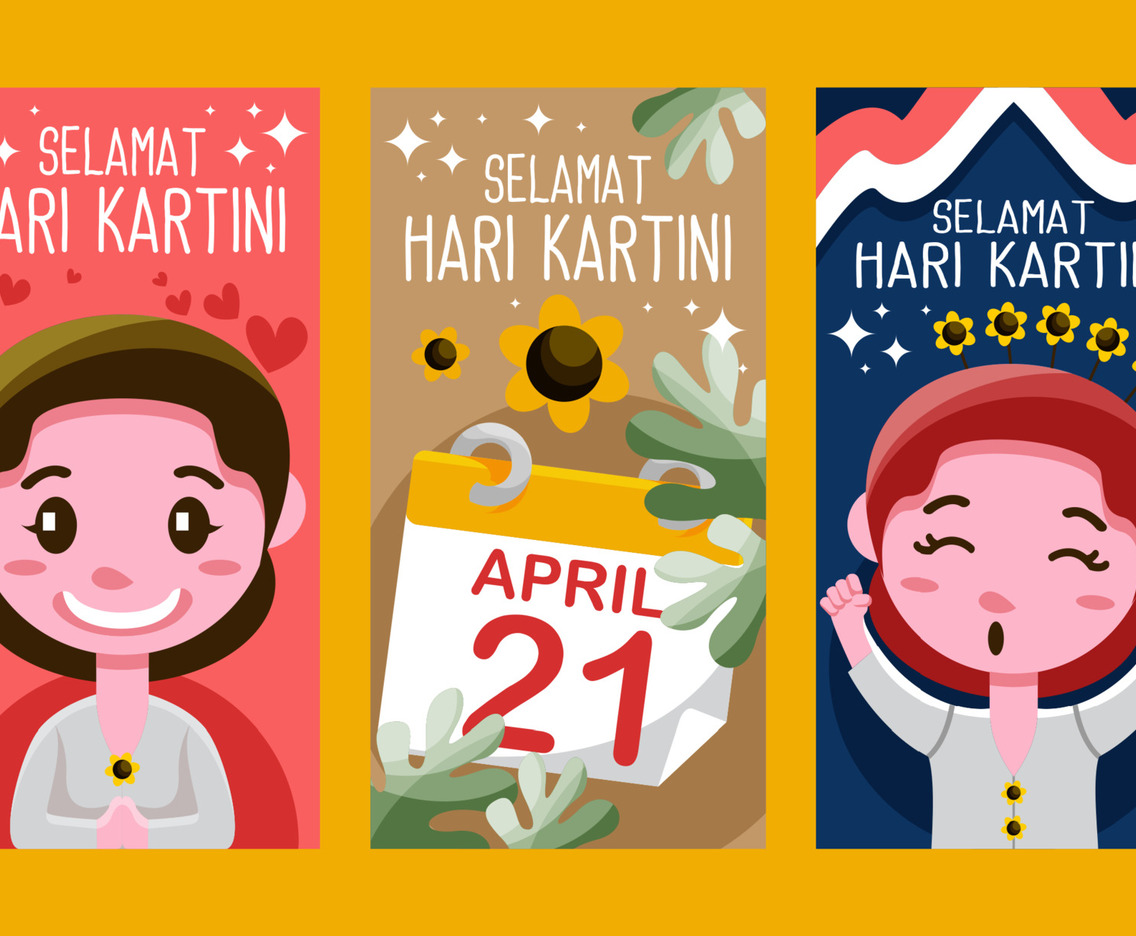 Selamat Hari Kartini Banner Set