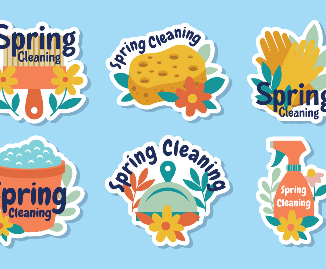 Spring Cleaning Element Sticker Pack