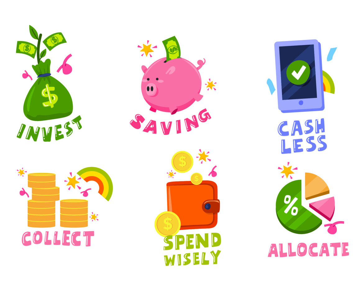 Financial Literacy Stickers Collection