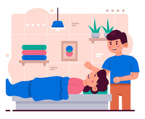 Free massage - Vector Art