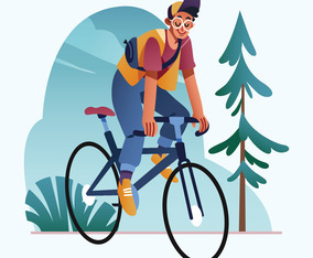 Cyclist Vector Logo