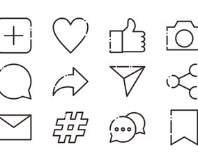 Colorful Social Media Reaction