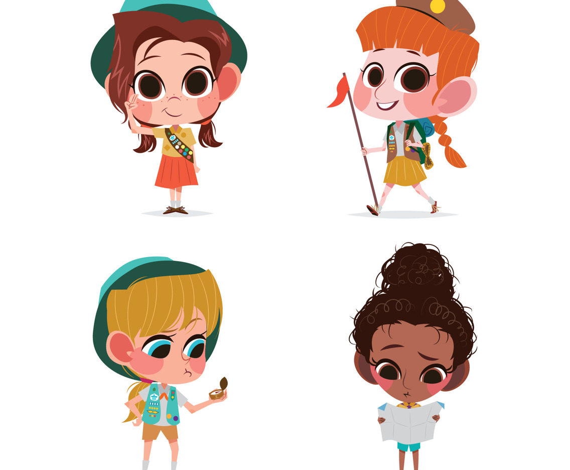 Girl Scout Day Character Concept Pack