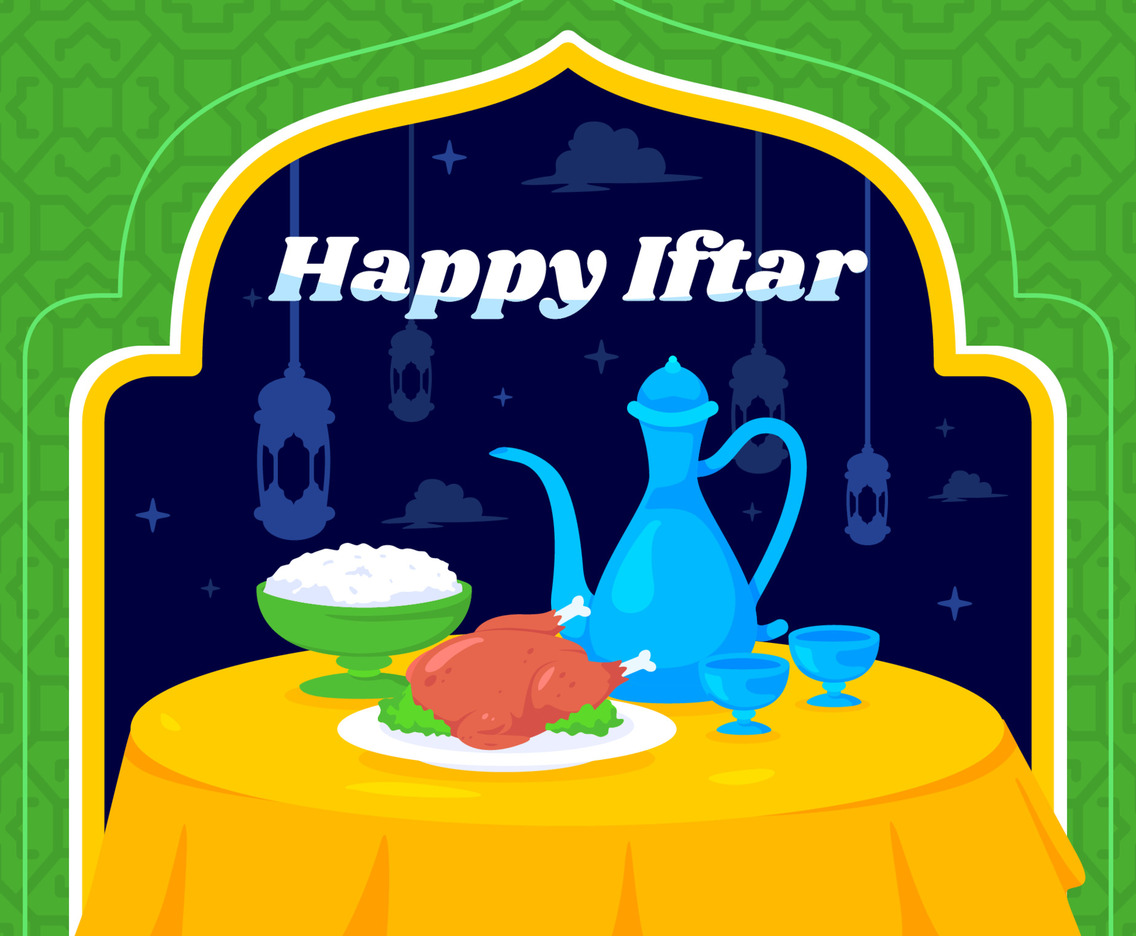 Iftar Food Menu for Break Fasting Ramadhan Background