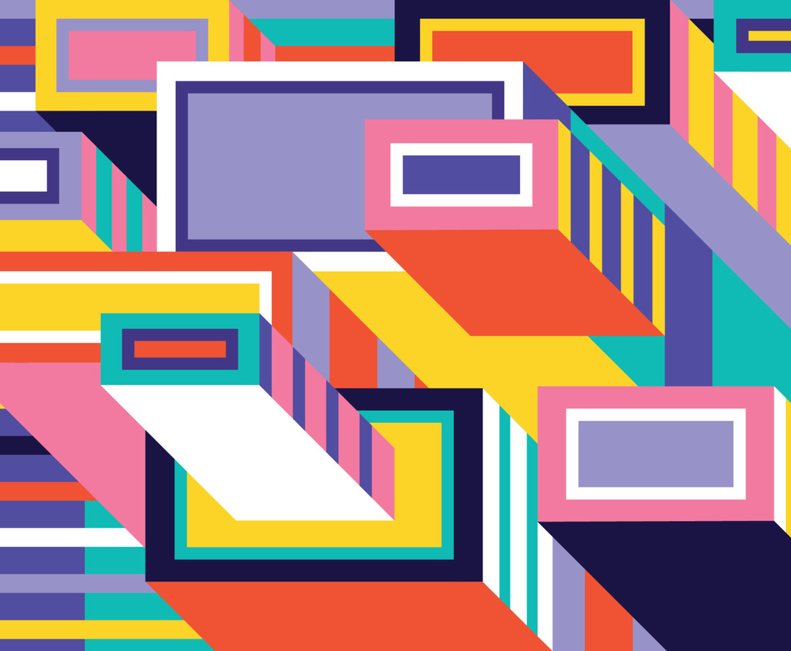 Abstract Retro Rectangle Background