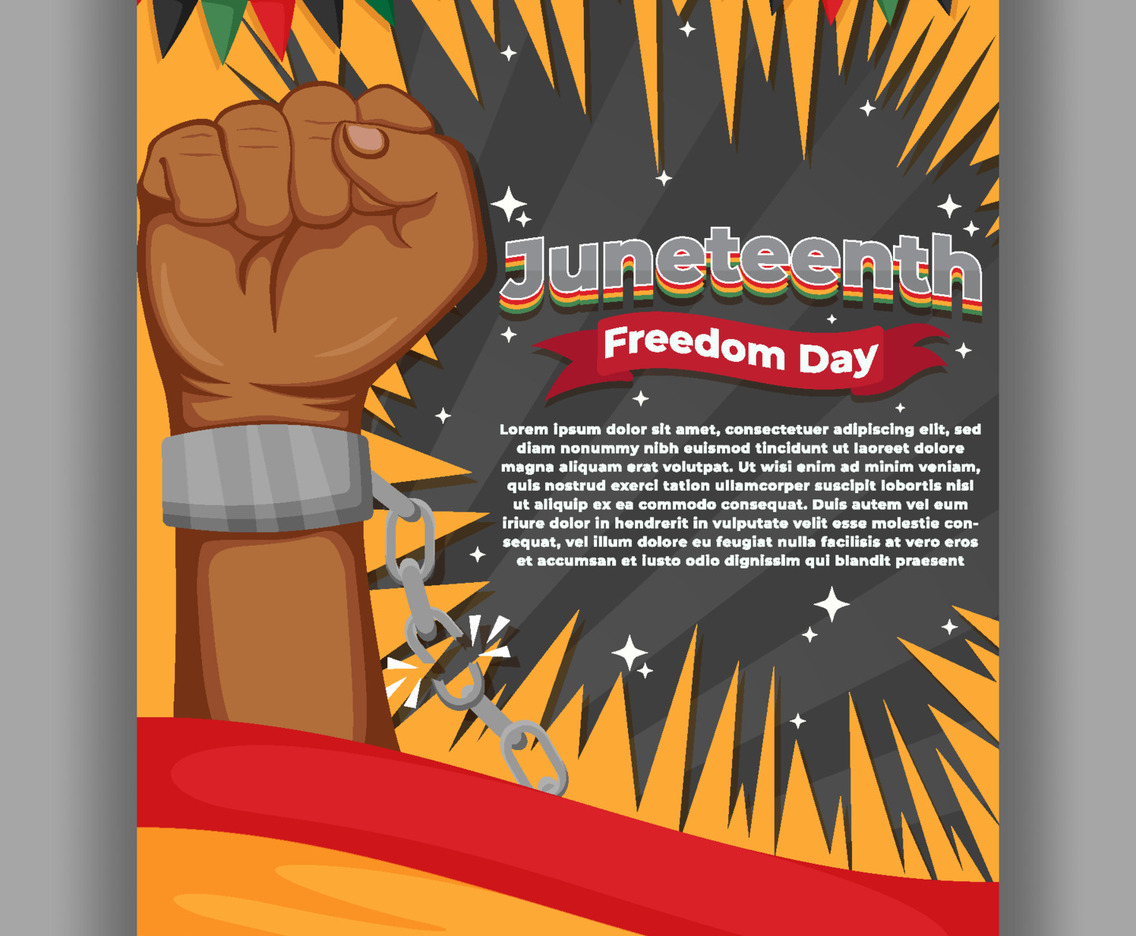 Juneteenth Template Poster