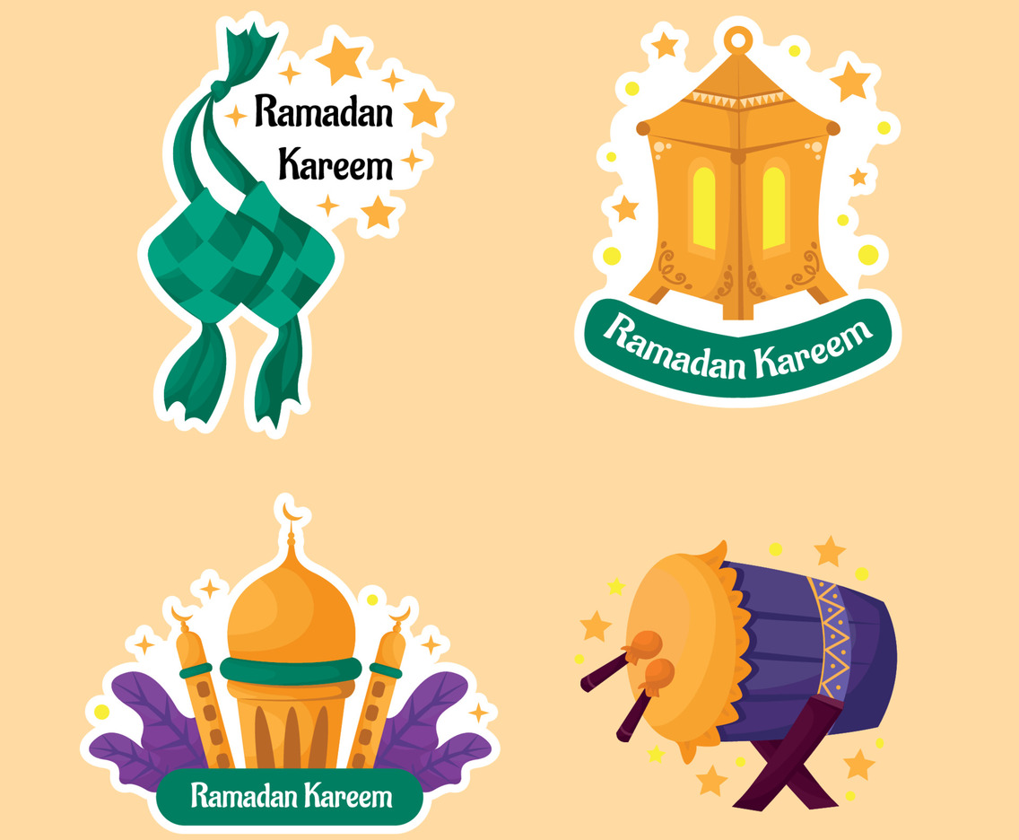 Ramadhan Month Stickers Set