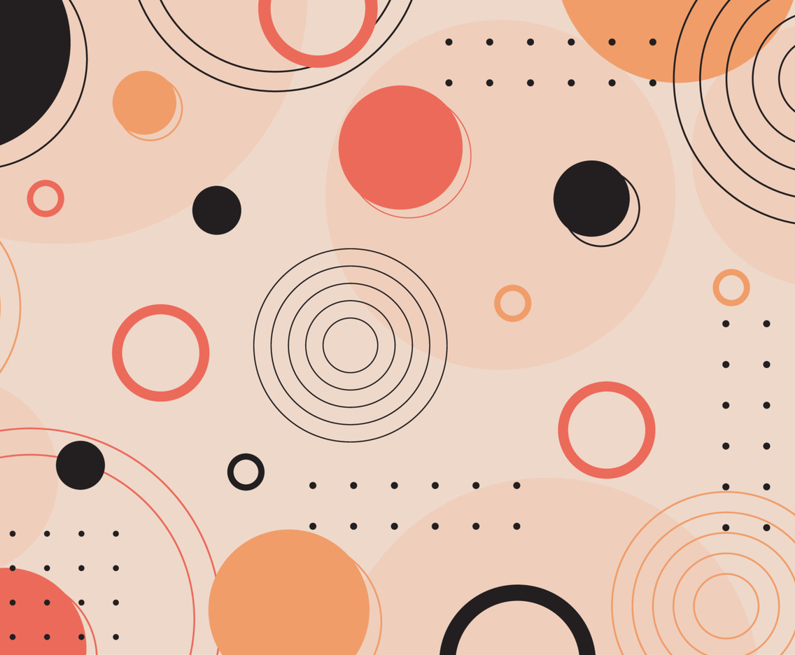 Flat Simple Abstract Circle Background