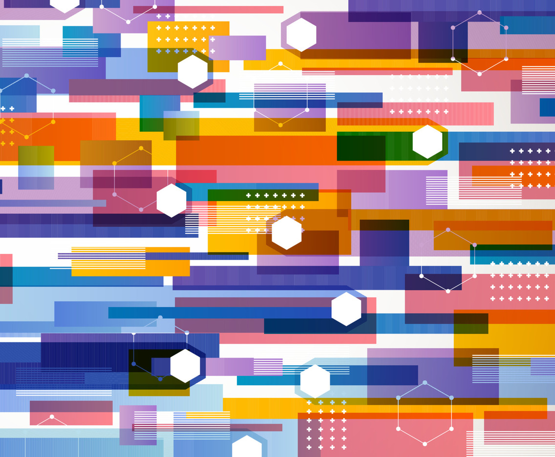 Colourfull Square and Rectangle Abstract Background