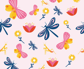 Bugs Seamless Pattern