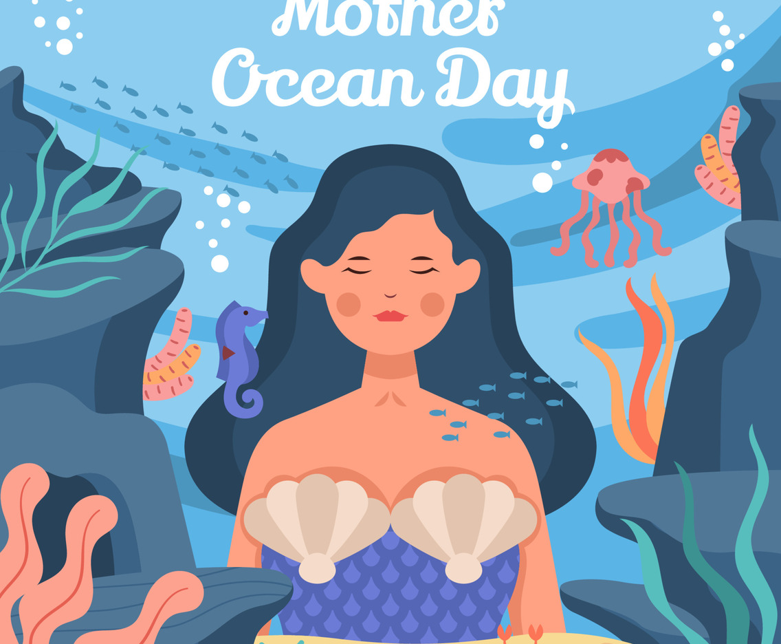 Mother Ocean Day Concept