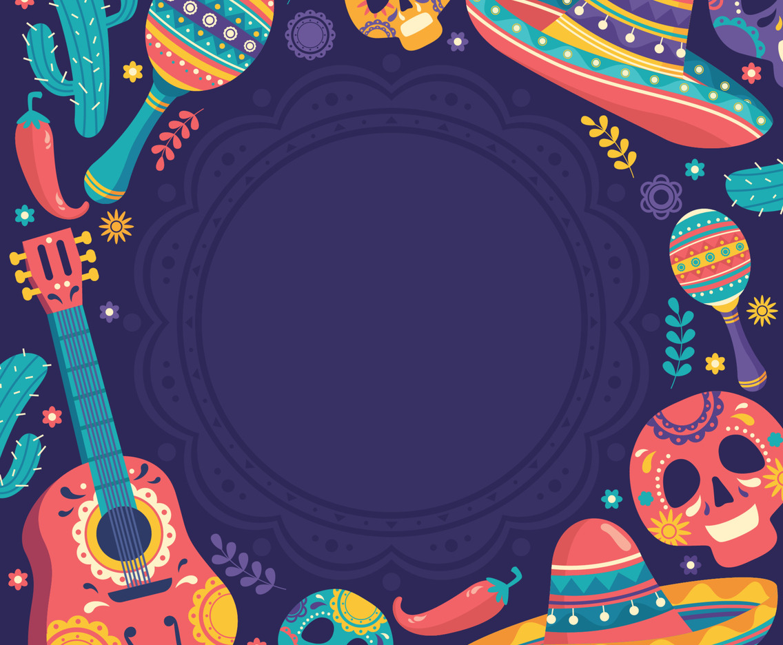 Colorful Cinco De Mayo Festival Background