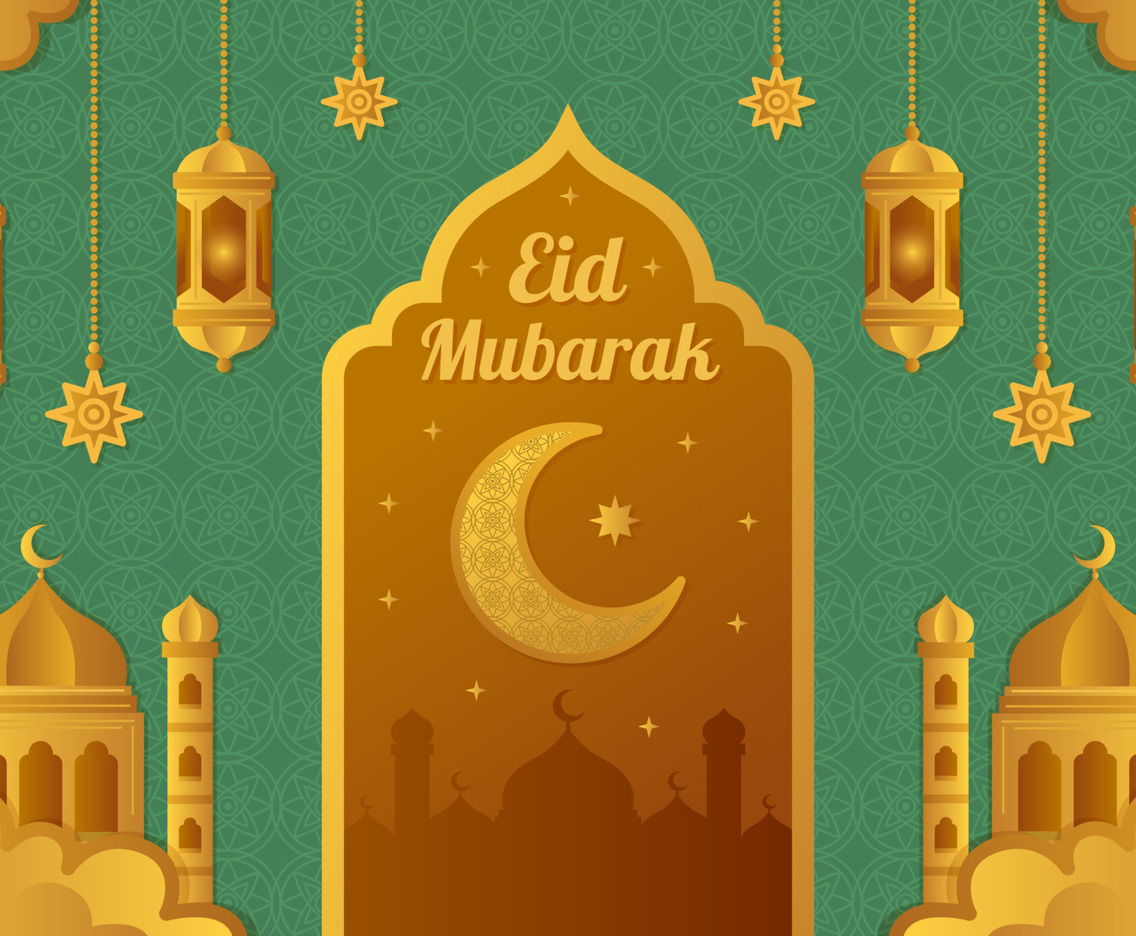 Happy Eid Mubarak Greeting Background