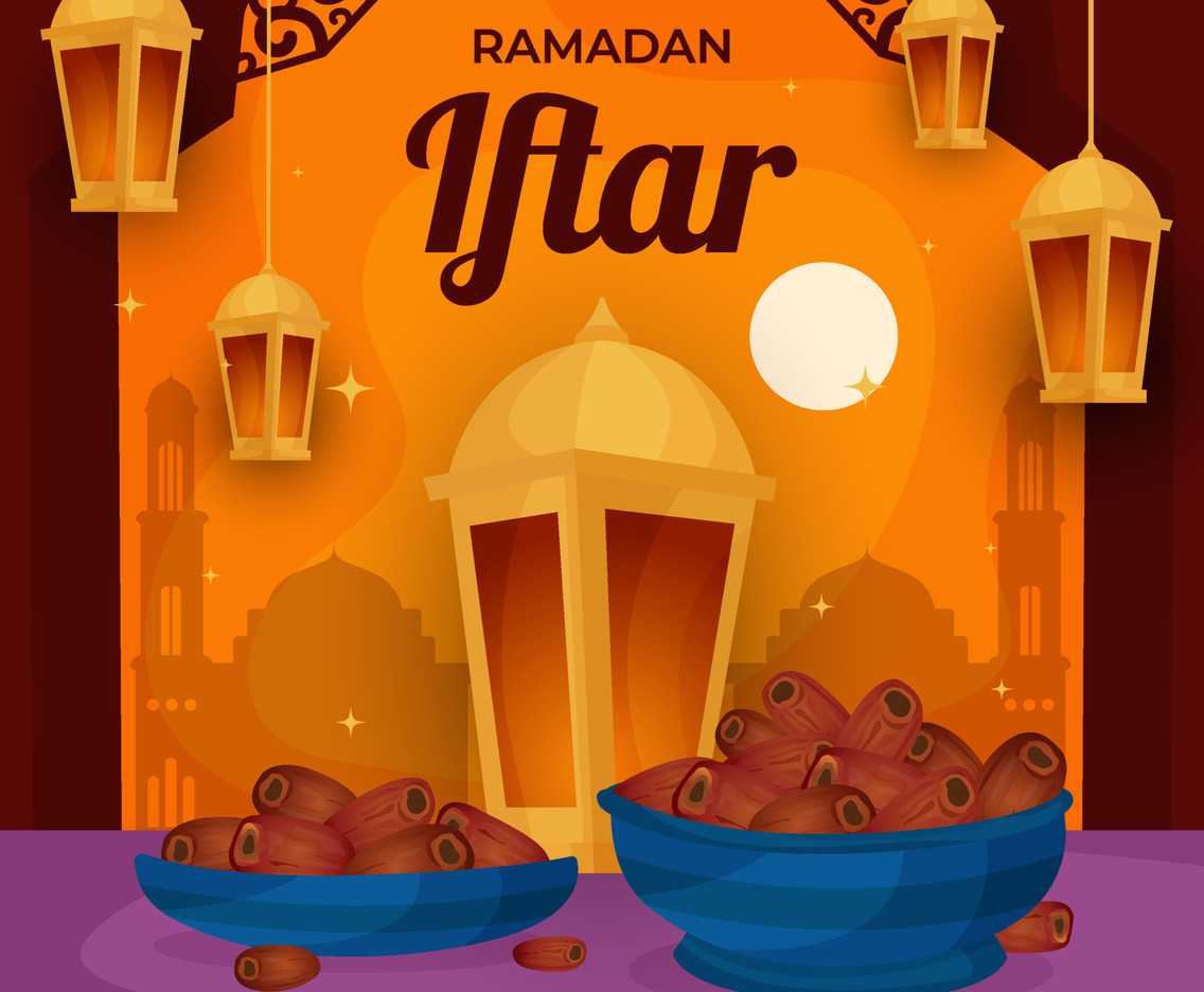 Background of Iftar Food
