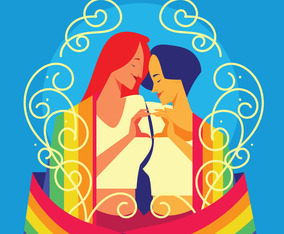 Free lesbian - Vector Art