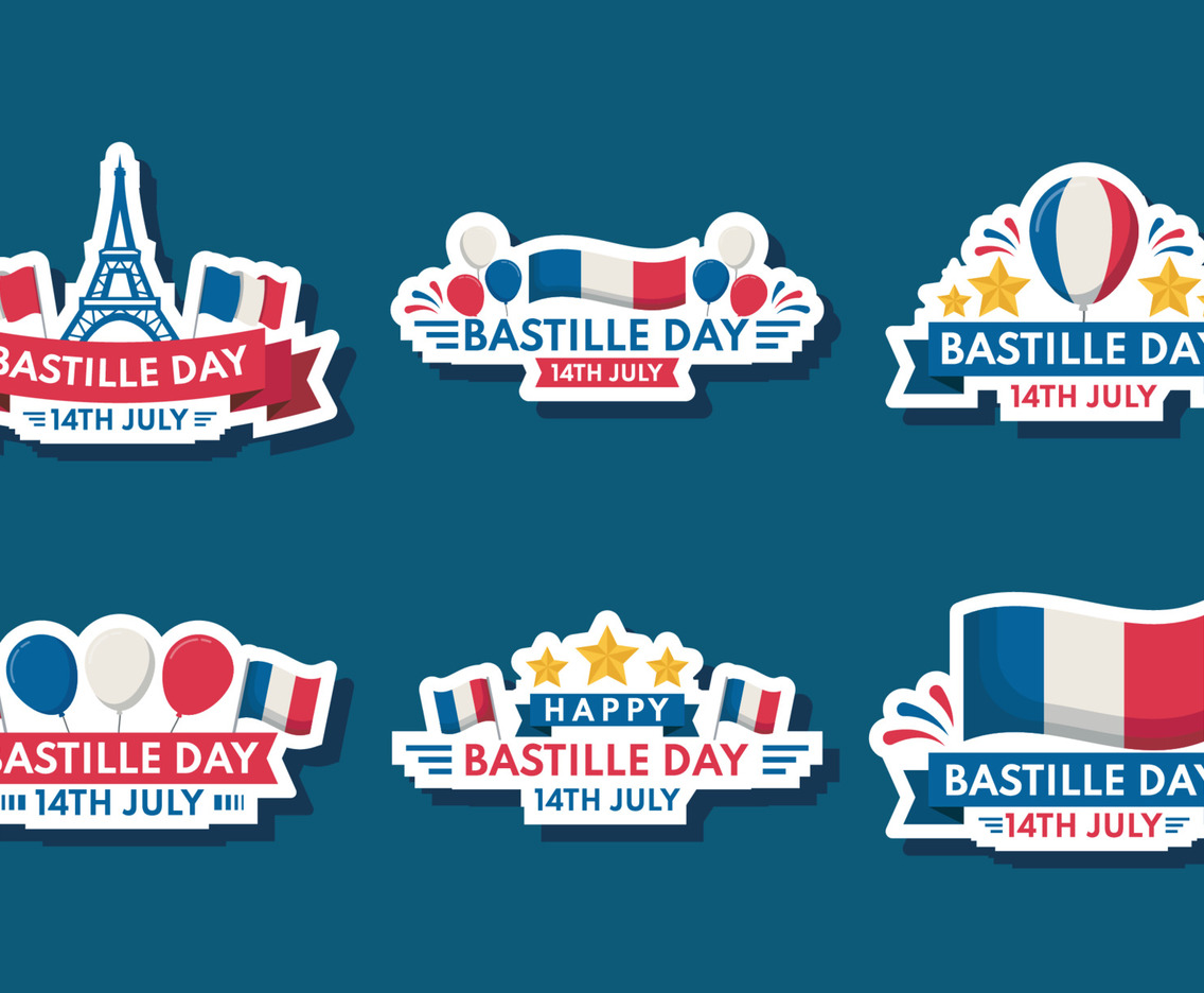 Bastille Day Festivity Sticker Collection
