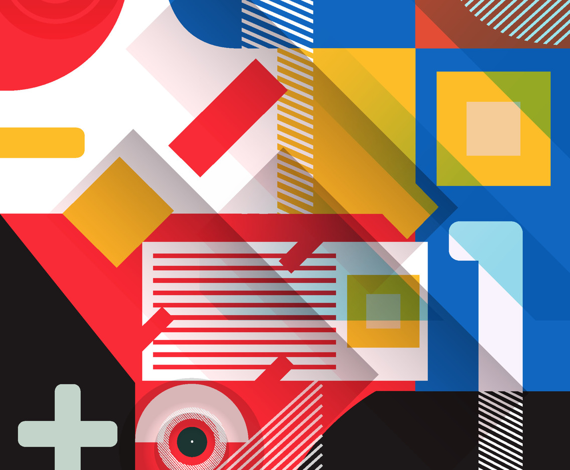 Abstract Rectangle Composition Background