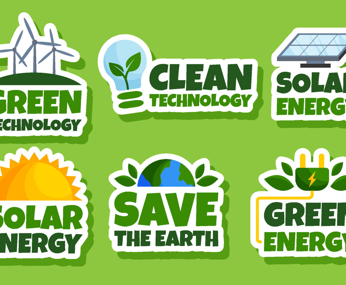 Green Technology Sticker Set