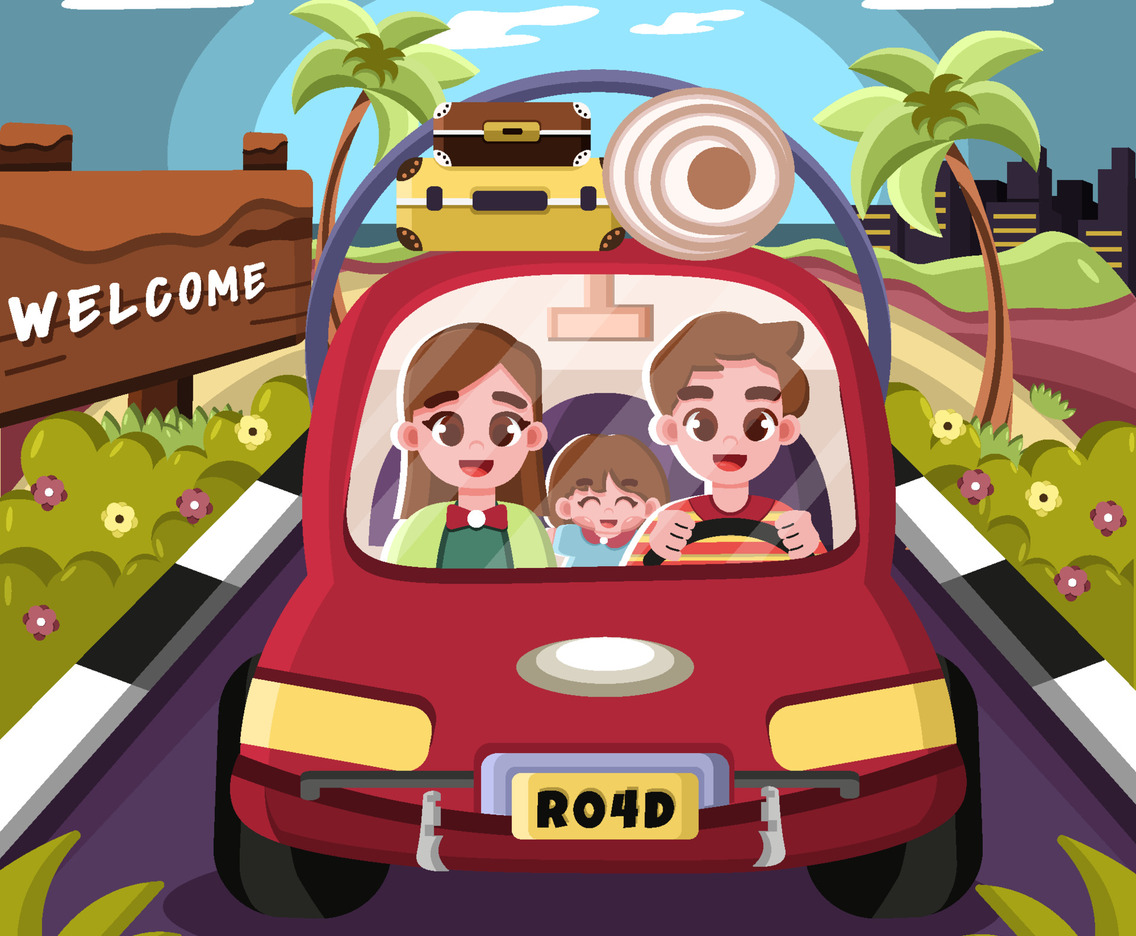 Family road trip dick