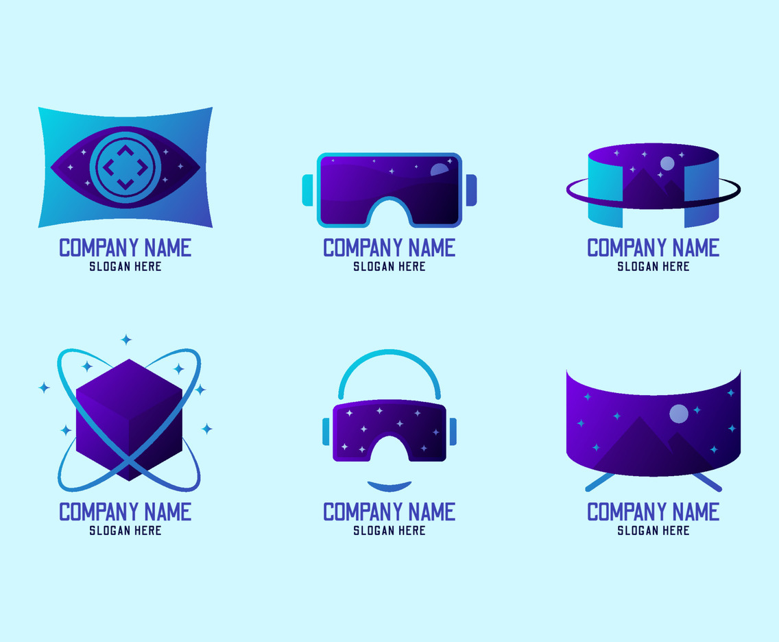 Virtual Tour Logo Set