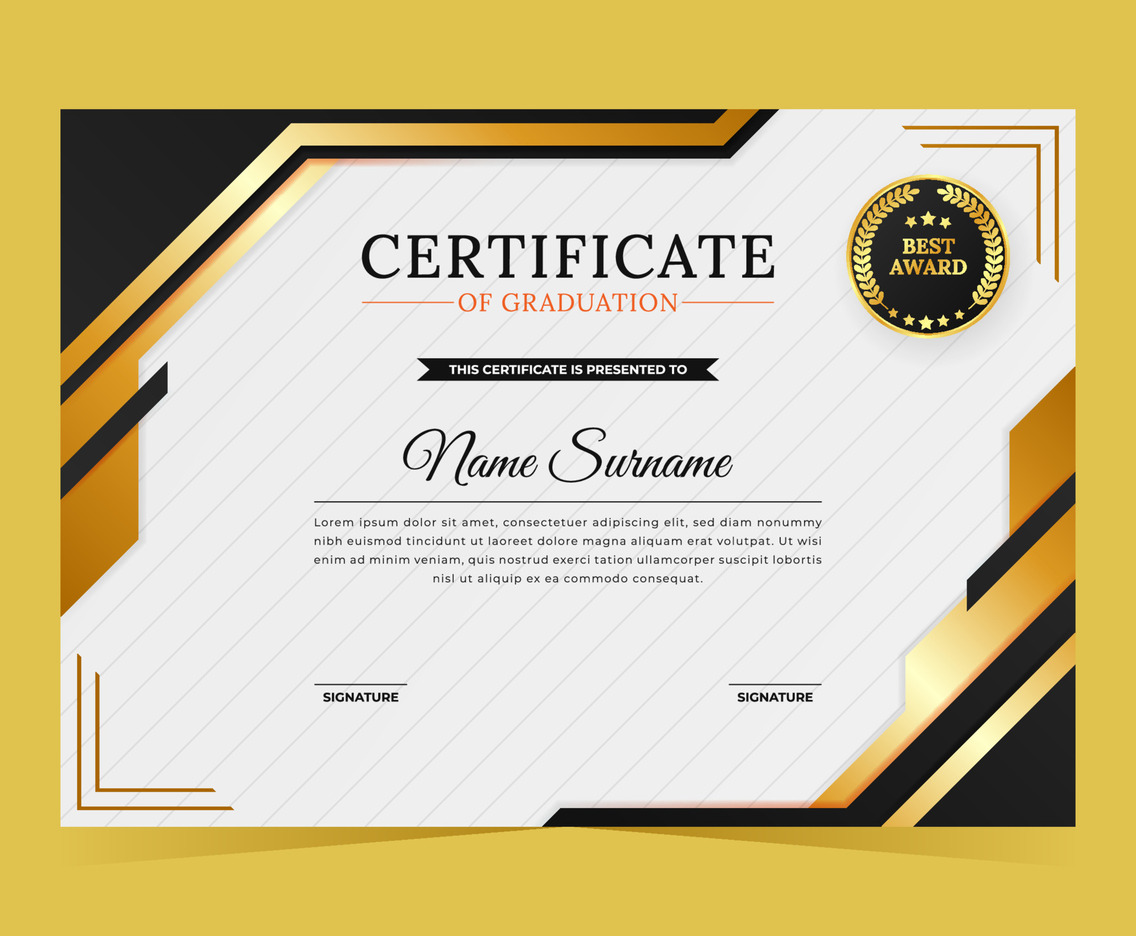 Graduation Certificate Template