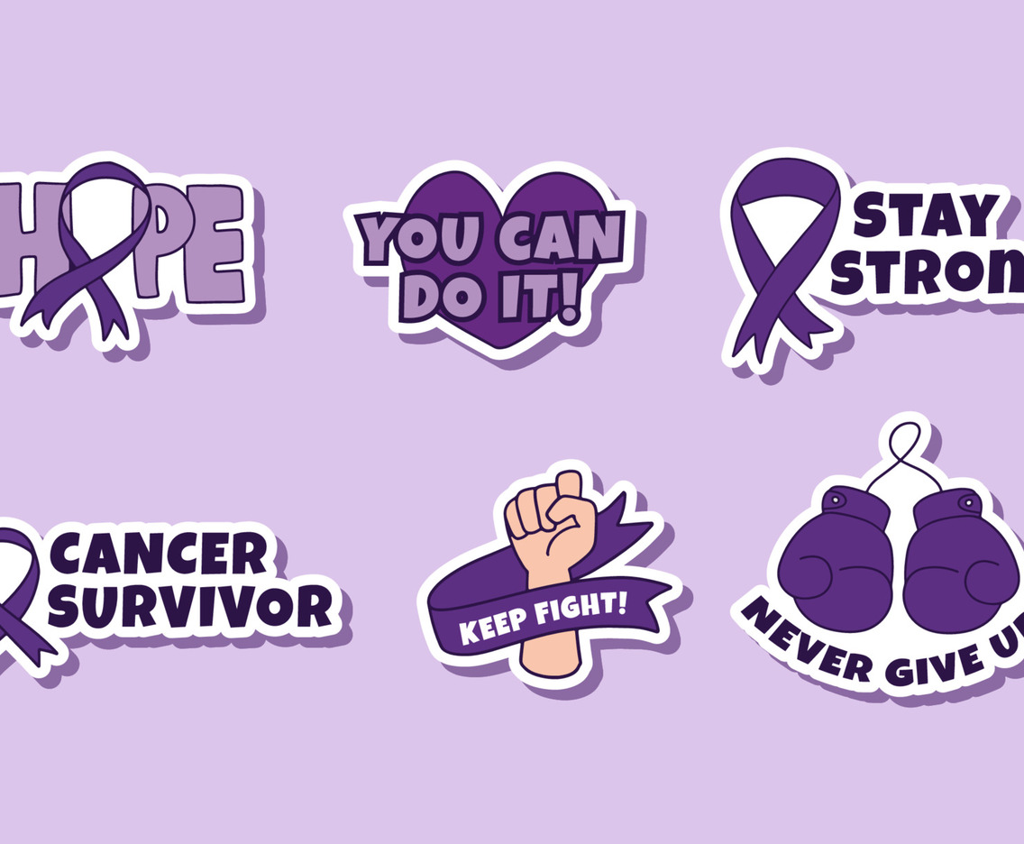 Cancer Survivor Campaign Sticker Collection