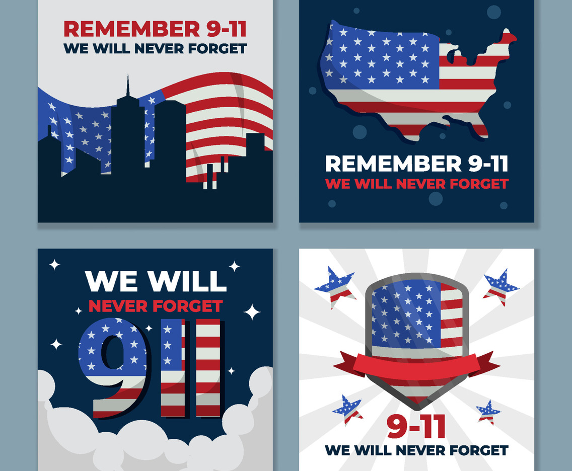 Social Media Post Template Commemorate the September 11 Attacks