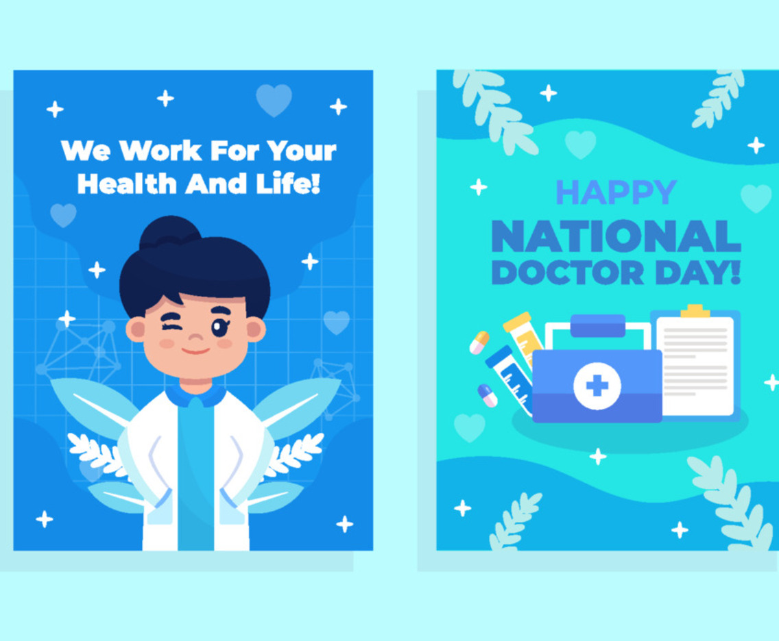 World Doctor Day Card Tamplate