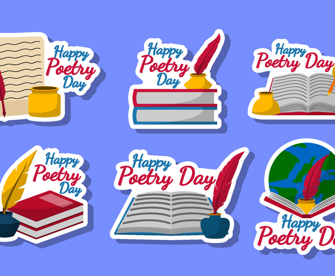 Poetry Day Sticker