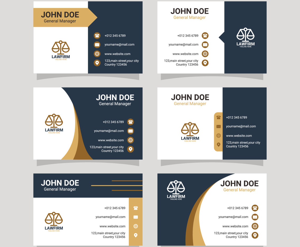 Law Firm Formal Business Card Template