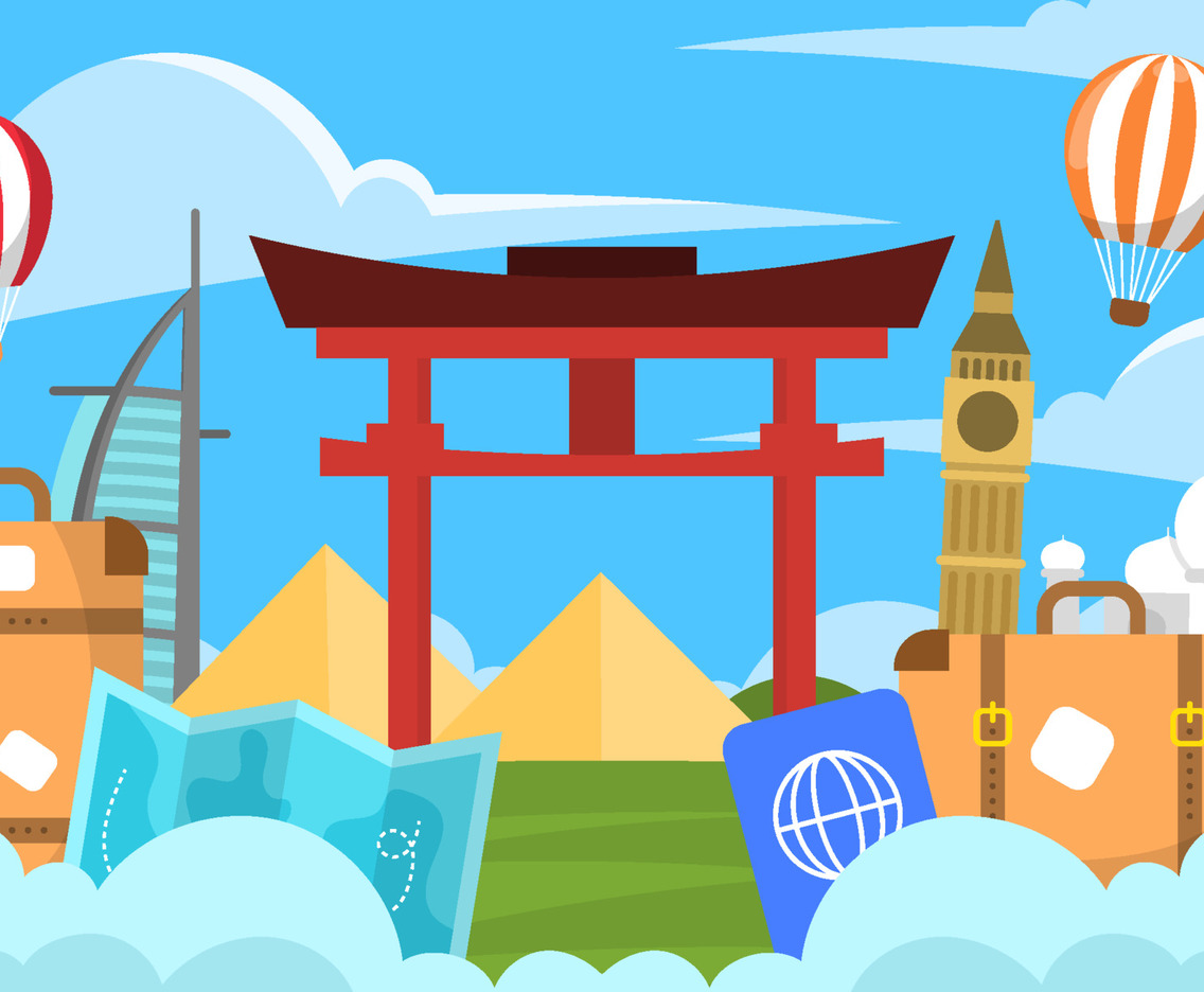 World Tourism Day Festivity Background