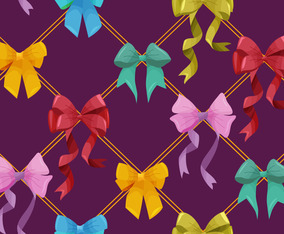 Realistic Ribbon Background | FreeVectors