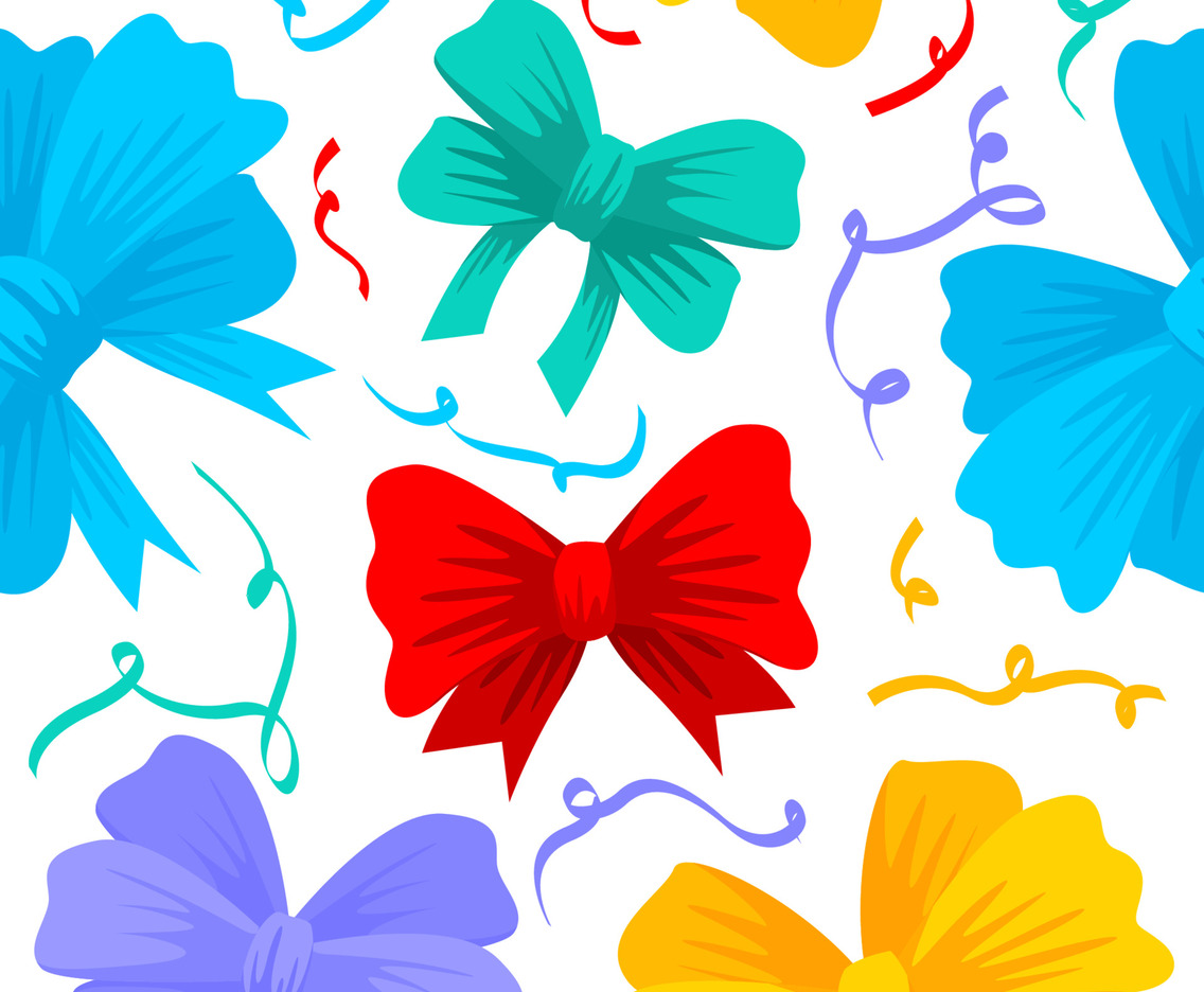 Colorful Ribbon Seamless Pattern