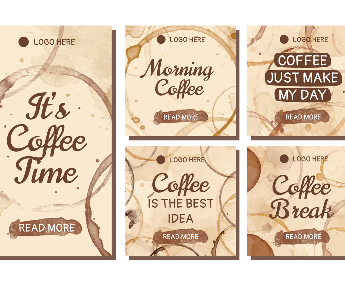 Coffee Stain Social Media Template
