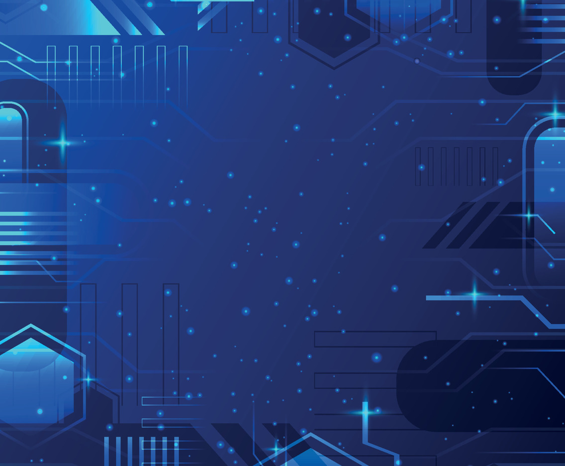Abstract Blue Technology Background Template
