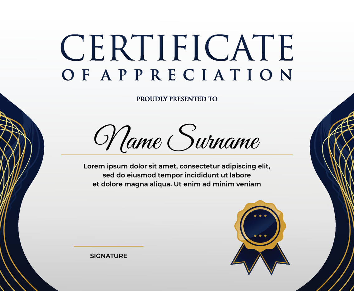 Certificate Of Appreciation Template