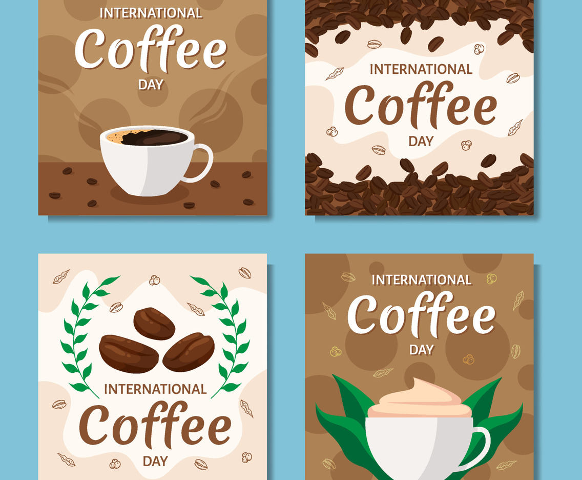 International Coffee Day Social Media Post Template