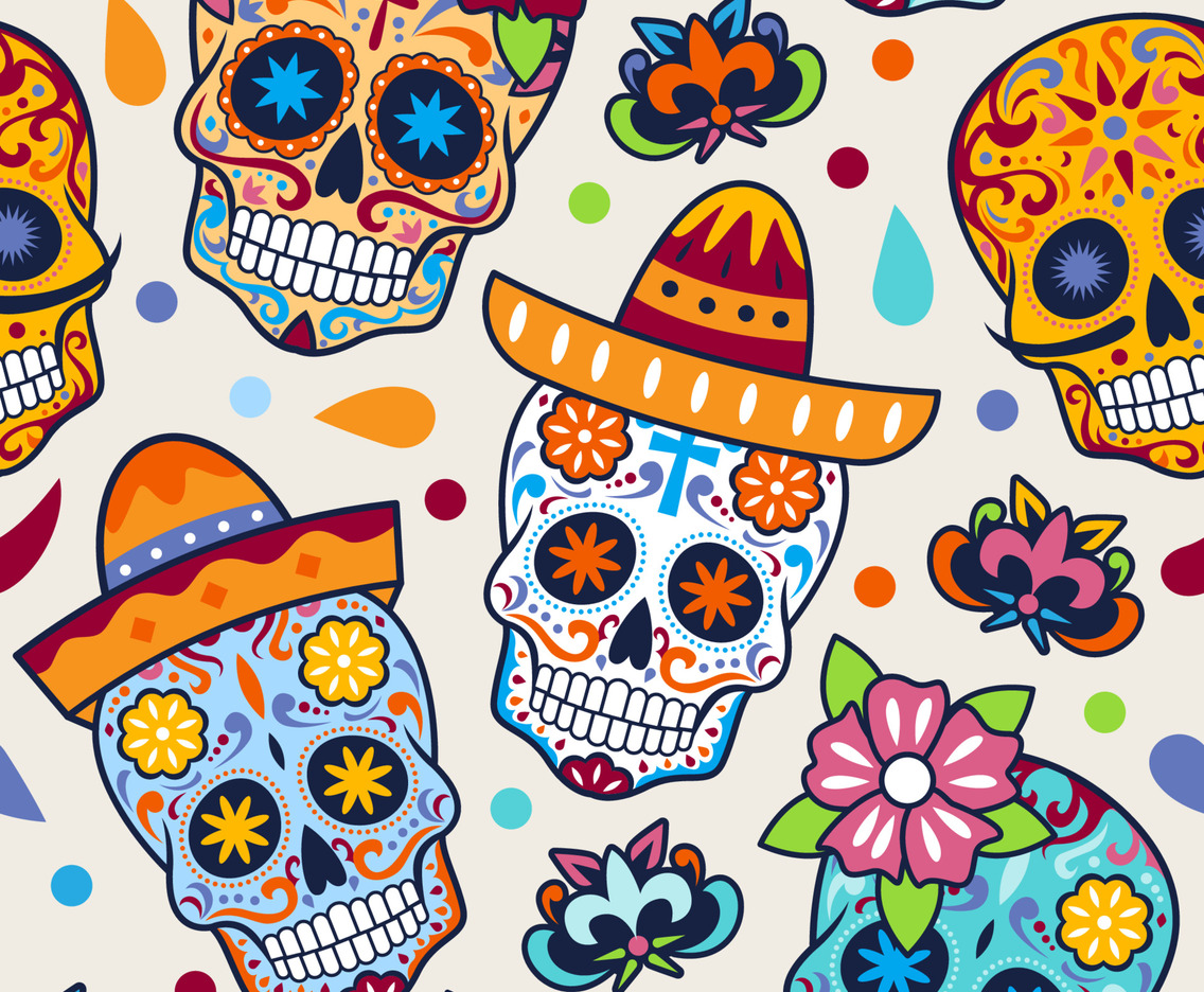 Calavera Skull Pattern