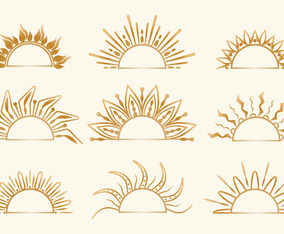 Free sun - Vector Art