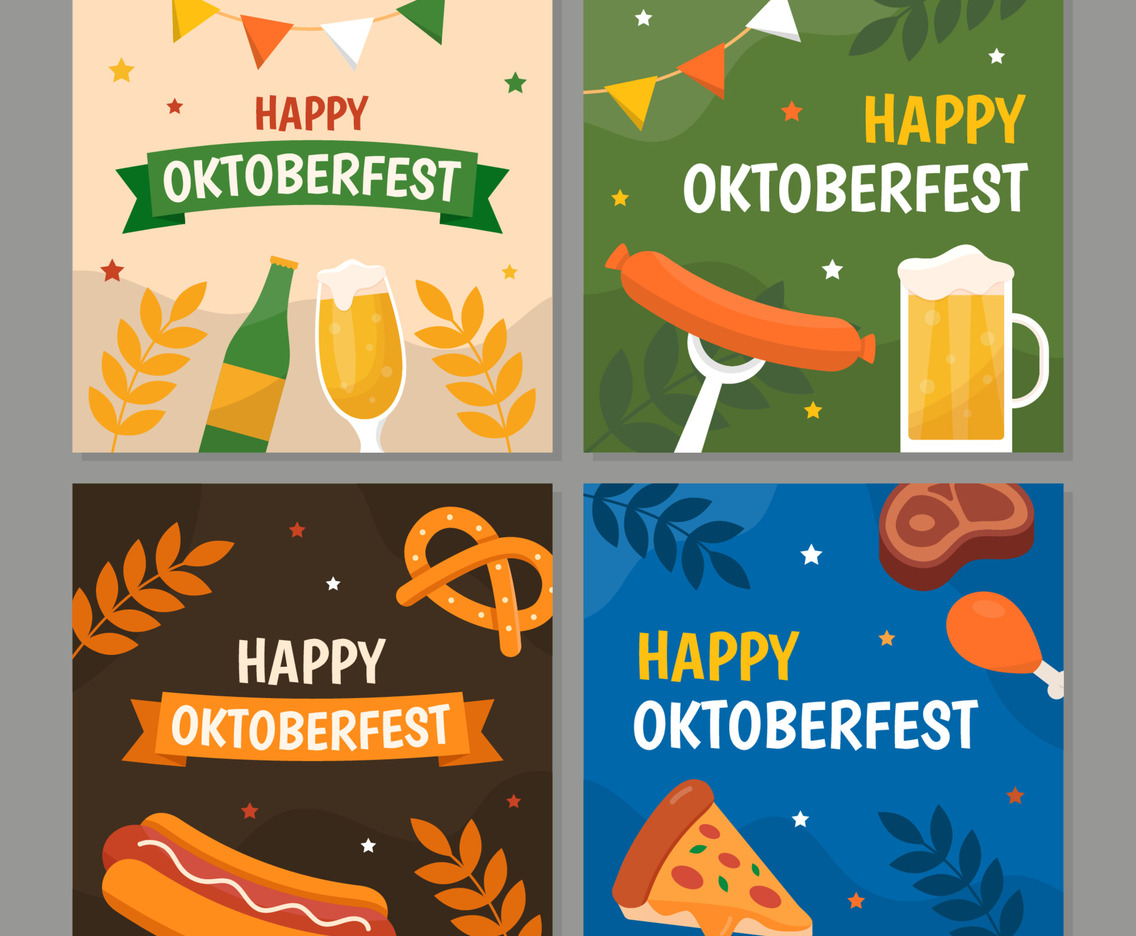 Oktoberfest Celebration Day for Social Media Post